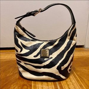 Dooney and Bourke Zebra Print Leather Purse